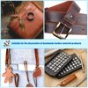 70 Pieces Leather Craft Stamping Tools Include 68 Pieces Alphabet, Number and Pattern Leather Craft Stamps, 2 Pieces Leather Punch Tools