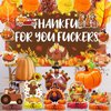 Friendsgiving Party Decorations Thanksgiving Party Decorations Thankful for You Banner Thanksgiving Backdrop Thanksgiving Balloons for Thanksgiving Decorations Friendsgiving Decorations