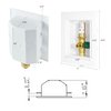 EFIELD Push-fit Pre-Assembled Ice Maker Outlet Box, 1/2-Inch Push-Fit Connection with Installed 1/4-Turn Ball Valve with Copper Water Hammer Arrestor