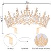 Bolonar Gold Crystal Birthday Crown for Women Birthday Queen Tiara with Combs Glitter Birthday Sash Happy Birthday Party Decorations Birthday Gifts