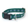 Sylvans Plaid Dog Collar (LG-1"x16"-28","Isle of Skye Green/Green Plaid)