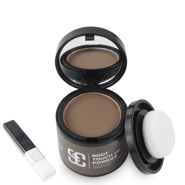 SOVONCARE Hairline Powder, Hairline Shadow Gray Hair Coverage Touch Up Hair Powder for Thinning Hair for Women Hair Root Touch Up Powder Hair Root Cover Up Conceals Hair Loss Brown 0.35 oz