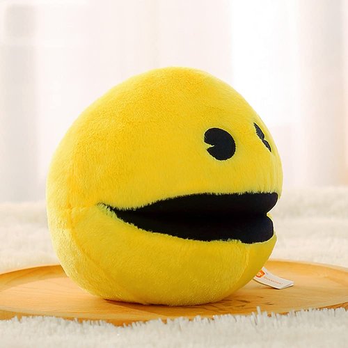 WjcnPac-Man 6" pacn Game Man Plush Toys Yellow Portable Plush Stuffed Toy Ghost Stuffed Animal Suitable for Party Decoration Suitable for Festivals/Birthday Gifts