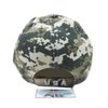 Aesthetinc Patriotic USA American Flag Design Baseball Cap Hat Visor 3D Embroidery (Digital)