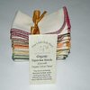 Paperless Towels ***Sewn with GOTS certified ORGANIC Thread-1-Ply, Made from Organic Birdseye Fabric - 11x12 inches (28x30.5 cm) Set of 10 in Earth's Palette Assortment - Proudly Made in the USA!