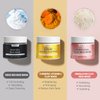 YLNALO Turmeric Vitamin C Clay Mask, Dead Sea Mud Mask, and Himalayan Clay Mask, Facial Skin Care Set for Deep Pore Cleansing, Reduce Blackheads Acne, Dark Spots, Oil Control, and Radiant Skin