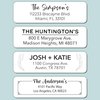 Personalized Return Address Labels - Custom Address Stickers on Sheets (50-1000 Labels) (Black and White)