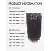 LUVME HAIR Curly Human Hair Clip in Extensions Fullness with 1 Pack 135g Seamless Kinky Curly Clip ins Human Hair 9pcs 16clips 18 inch