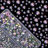 4000pcs Hot Fix Round Crystals Gems Glass Stones Hotfix Flat Back Rhinestones (Crystal AB)