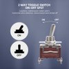 CNAODUN Waterproof Toggle Switch 30A 12VDC/15A 250VAC DC Marine SPST Switch 2 Way ON/Off with Weatherproof Boot Cap Cover for Car Auto Boat (Pack of 5)