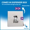 Doctor Stuff - 2024 Year Labels, S & W/Acme Compatible Series, Purple Color Coded Year Stickers for End Tab File Folders, 500/Roll, 1 Roll, 3/4" x 1-1/2"