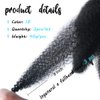 8 Inches Marley Hair Short Afro Kinky Twist Packs Marley Hair Curly Crochet Hair for Twists Marley Twist Crochet Braids Synthetic Kinky Hair Extensions(3Packs -1B)