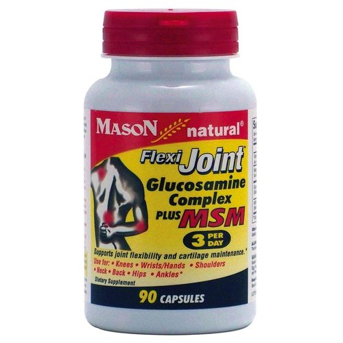 MASON NATURAL Glucosamine Complex plus MSM with Vitamin C - Supports Joint Health, Improved Flexibility and Mobility, 90 Capsules