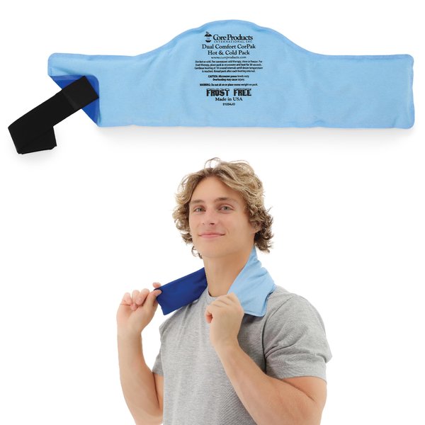 Core Products Dual Comfort Corpak Soft Touch, No Frost Hot and Cold Therapy Pack - 6" x 20", Made in The USA