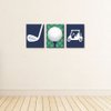 Big Dot of Happiness Par-Tee Time - Golf - Sports Themed Nursery Wall Art, Kids Room Decor and Game Room Home Decorations - Gift Ideas - 7.5 x 10 inches - Set of 3 Prints