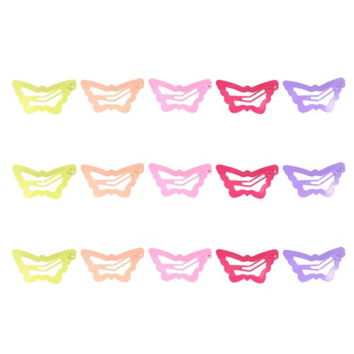 Beaupretty 30pcs Metal Butterfly Snap Clips No Slip Metal Hair Pins Barrettes Hair Accessories for Women Ladies