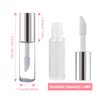 AMORIX 50PCS Mini Lip Gloss Tubes with Wand 1.2ml Empty Lip Gloss Containers Clear Refillable Travel Lip Balm Bottles for Samples with 5ml Syringes DIY Lip Gloss Base + Tag Labels(Silver)