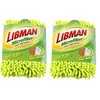 Libman 196 Microfiber Dust Mop Refill with Premium Microfiber Fingers, 18.75" - 2 Pack