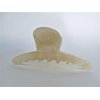 Generic Pearly vanilla cream marbled design hair claw clip for fine, thin hair