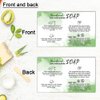 Handmade Soap Care Instructions, Handmade Soap Bar Card Instructions for Soap Maker Clients, Soap Care Guide, Feminine Soap Care Card, Minimalist Soap Care Card Template - 50 Pack
