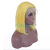 Aprilhair Pre-plucked Grey Bob Lace Front Wigs Straight Glueless 130% Density Short Cut Brazilian Virgin Human Hair With Baby Hair Full And Thick Free Part (10 Inch, Yellow color)