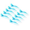 10pcs/set Multicolor Croc Clips Transparent Plastic Hairdresser Clips Hair Styling Sectioning Barrettes Non Slip Alligator Clips Salon DIY Accessories Hairpins for Women and Girls(10pcs-Blue)