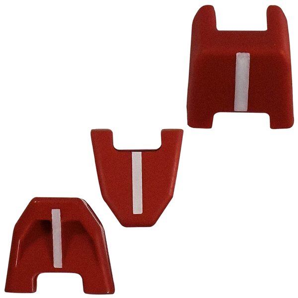 Fortool 42-38-0017 Pad Kit, Set of 3 Fits For Milwaukee 2746-20 18ga Nailer, Red Rubber/Plastic Pad Kit, Slot Height 0.07 Inch