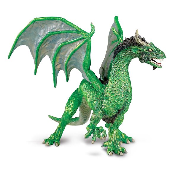 Safari Ltd. Forest Dragon Figurine - Detailed 6" Plastic Model Figure - Mythical Creature Toy for Boys, Girls & Kids Ages 4+