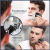 Electric Shaver for Men, MAX-T Quick Rechargeable Electric Razor Wet Dry Rotary Shaver with Pop Up Trimmer and LED Display, IPX7 100% Waterproof （8101 with Adapter Charger）