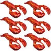 6 Pieces Lobster Balloons Crawfish Balloons Simulation Sea Animal Balloons Giant Lobster Aluminum Foil Balloons for Kids' Birthday Party Baby Shower Home Office Party Favors Supplies (Realistic)