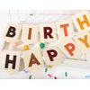 Boho Felt Happy Birthday Banner - Bohemian Birthday Party Decorations,Boy Girl Birthday Felt Banner,Boho Happy Birthday Garland, Window Door Mantels Easy To Hang Decor