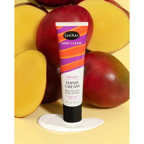ShiKai Very Clean Hydrating Hand Cream (Mango, 2 oz) | Moisturizer Lotion for Dry Skin | For Nourished, Hydrated Hands