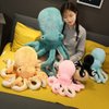 XIYUAN Stuffed Octopus Plush Toy Octopus Plush Doll Cute Big Eyes Octopus Stuffed Animals Soft Stuffed Marine Animals Plush Pillow for Kids Gift Small11.8inch (Black)