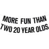 More Fun Than Two 20 Year Olds Banner, Cheers to 40 Years Birthday/Wedding Anniversary Bunting Sign, Happy 40th Birthday Party Decorations Supplies for Men Women