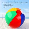 6 Pack Beach Balls, 10 Inch Beach Balls for Kids, Rainbow Color Pool Toys Pool Balls for Swimming Pool, Beach Toys Inflatable Ball for Summer Parties and Water Games