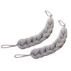 AARainbow 2 Packs Long Stretch Back Sponge with Rope Handles Back Scrubber Bath Shower Mesh Sponge Exfoliating Body Scrub Stretch Braided Loofah for Men and Women (2 Gray)