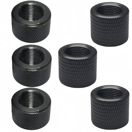 Tllsdss 6-Pack Combo: 3 x 5/8x24 Thread Protectors & 3 x 1/2x28 Thread Protectors - Durable, Protective, and Easy to Install