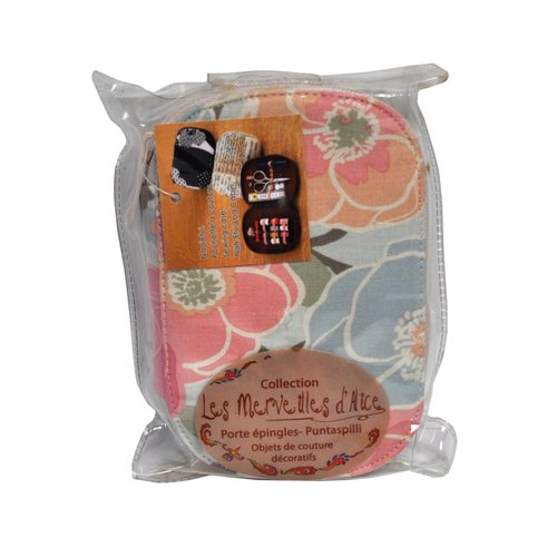 Sewing Kit - Beige & Cream Flower