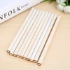 10Pcs White Rhinestone Picker Dotting Pencil For Picking Up Stones And Nail Things Nail Art Decoration Tools Rhinestones Pickup Wax Pen