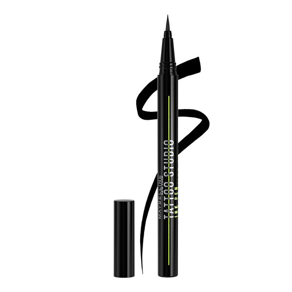 Maybelline Tattoo Studio Ink Pen Liquid Eyeliner, Up to 24 Hours of Wear, Waterproof & Smudge-Resistant Make Up, Brown, 1 Count