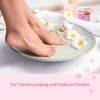 BPrettier Foot Soak Flower Soap Sheets Pedicure Foot Soaks for Softens Calluses Moisturizing Relaxing Feet Pedi Party, Birthdays, Sleepovers Use (Rose)