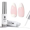 GAOY White Swirl Gel Nail Polish Art Liner, 8ml Classic Colors for Nail Paint Design with Thin Brush DIY French Manicure and Pedicure at Home