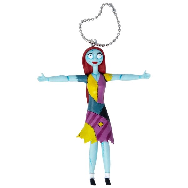 Nightmare Before Christmas Sally Bendable PVC Key Ring Toy, Multicolor