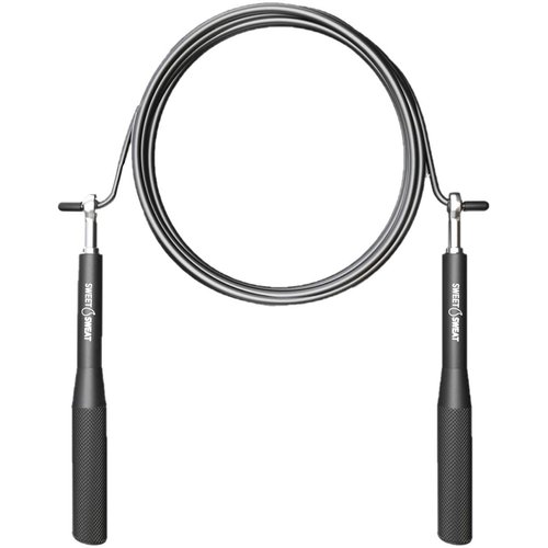 Sports Research Sweat Performance Jump Rope - 10ft Adjustable Length Rope for Fitness and Speed Training | Includes Mesh Cary Bag & Bonus Rope (Speed Rope)