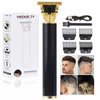 YOGINGO Professional Hair Trimmer for Men, Beard Trimmer Hair Clippers for Men, Cordless Rechargeable Hair Trimmer Metal Body Cutting Grooming Kit,Beard Shaver Barbershop (Black)
