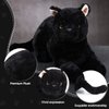 Sosation 16 Inch Black Cat Stuffed Animal Plush, Realistic Black Cat Soft Plush Pillow, Cute Plush Toy Gifts for Kids, Birthday Decoration Supplies