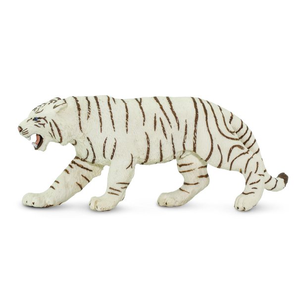 Safari Ltd. White Bengal Tiger Figurine - Detailed 6" Plastic Model Figure - Fun Educational Play Toy for Boys, Girls & Kids Ages 3+