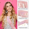 Birthday Sash for Women,Birthday Crown Adult Woman,Birthday Tiara for Women Birthday Queen Glitter Rose Gold Birthday Sash and Crown Rhinestone Headband,Happy Birthday Headband Decoration Accessories