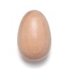 Wood Egg Shakers Set, Musical Percussion Instruments, Natural Finish (2 PCS)