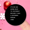 It's No Use Going Back to Yesterday Because I was A Different Person Then Round Label Stickers 100pcs Circle Decals for Water Bottle Luggages Laptop Computer Envelopes Seals Card Boxes 1.5in